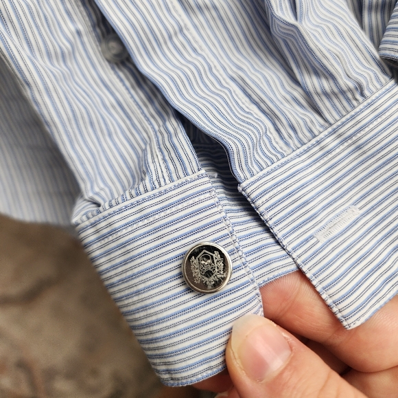 The Kooples Striped Fitted Dress Shirt - Picture 4 of 5